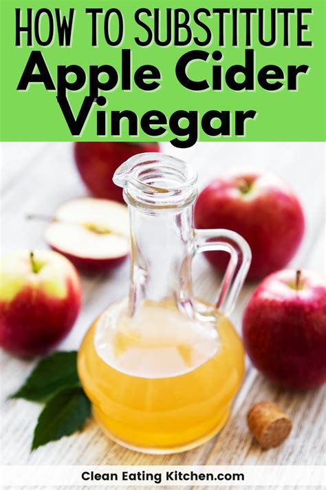 apple cider vinegar substitute baking.